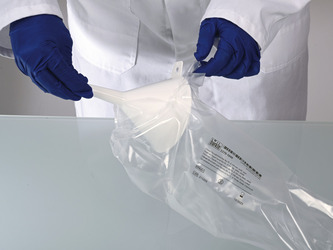 Одноразовая био-воронка для жидкостей стерильная, распаковка