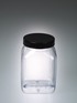 Wide-necked boxes, square shaped, PVC highly transparent, 1000 ml