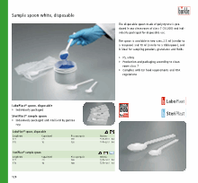 Sample spoon, sterilised SteriPlast® - Pumps, samplers, sampling systems,  laboratory equipment - Bürkle GmbH
