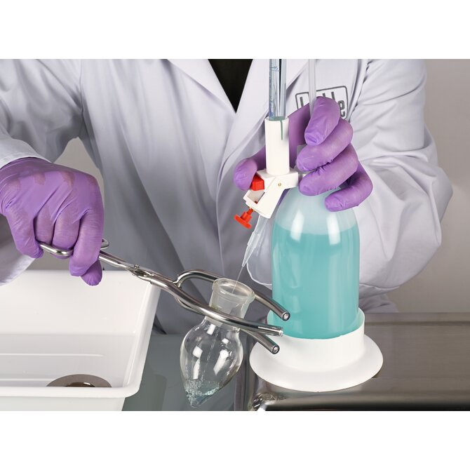 Pince à béchers en acier inoxydable avec revêtement en silicone