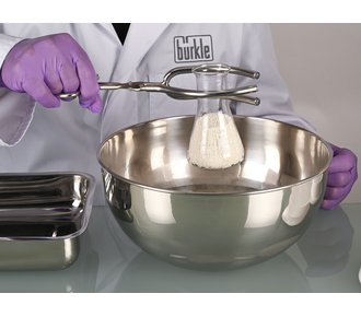 Pince à béchers en acier inoxydable avec revêtement en silicone