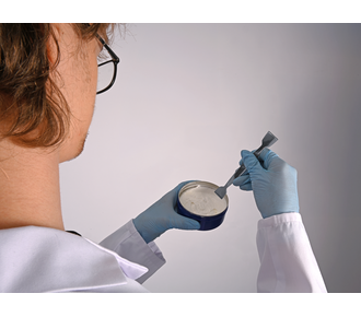 Двойной шпатель, плоский, квадратный, нержавеющая сталь