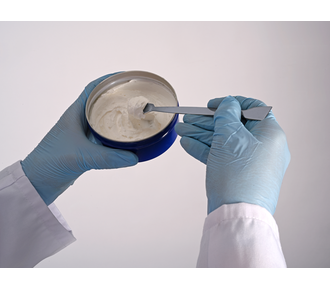 Двойной шпатель, плоский, прямоугольный, из нержавеющей стали