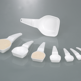 Cuchara de dosificación desechable, blanca, estéril