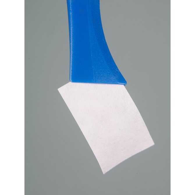 Single-use tweezers, blue, broad tip