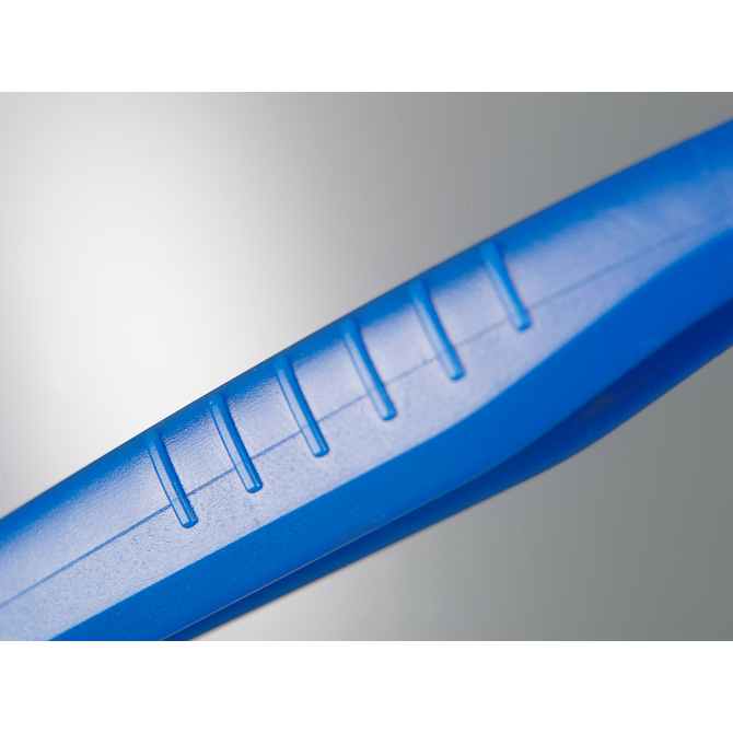 Single-use tweezers, blue, broad tip
