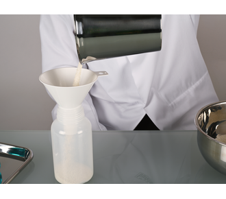 Disposable powder funnel