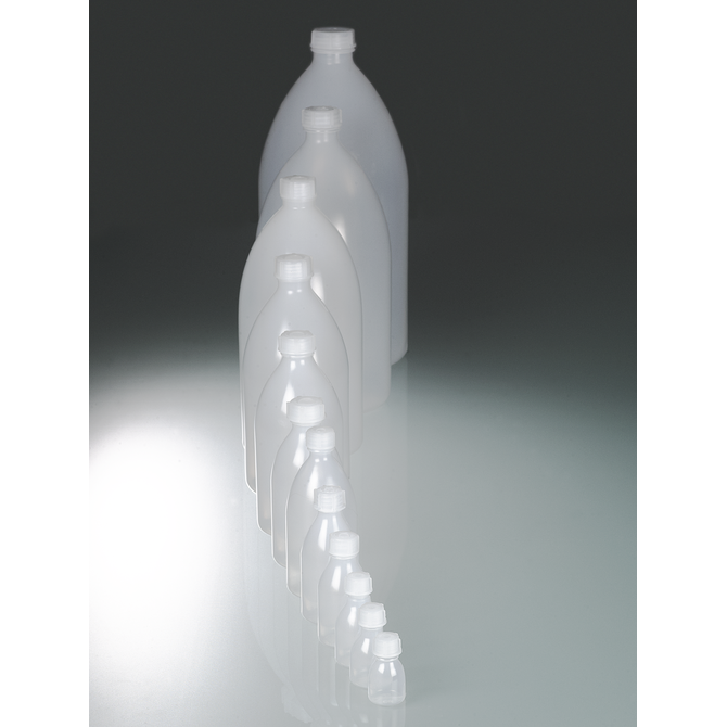 Narrow neck bottles, round