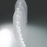 Narrow neck bottles, round