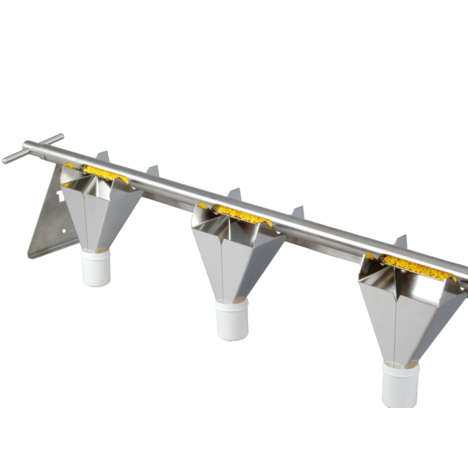 Emptying device