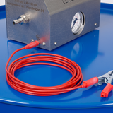 Dispensing system for solvents with discharge elbow