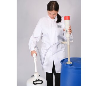 Manguera de descarga de 1,2 m, con boquilla dispensadora