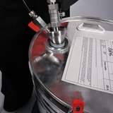 Fasspumpe Gasdicht Edelstahl mit Auslaufschlauch
