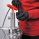 Fasspumpe Gasdicht Edelstahl mit Auslaufschlauch