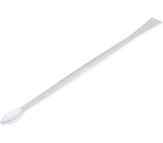 Cuillère avec spatule, à usage unique