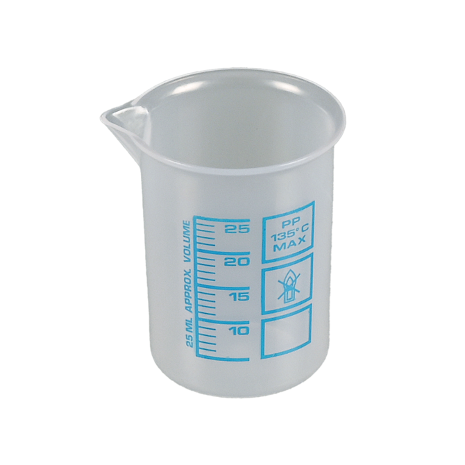 Béchers de laboratoire, béchers de Griffin PP, graduations bleues