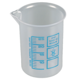 Béchers de laboratoire, béchers de Griffin PP, graduations bleues