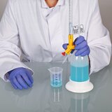 Лабораторные стаканы, стаканы Гриффина из ПП, синяя шкала