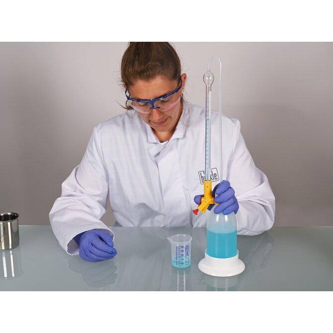 Vaso de laboratorio, vaso Griffin PP, escala azul
