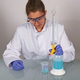Vaso de laboratorio, vaso Griffin PP, escala azul