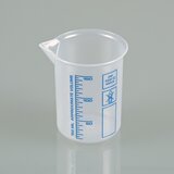 Vasos para laboratorio, vasos Griffin de PP, escala azul