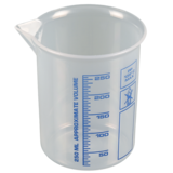Laboratory beaker, Griffin beaker PP, blue scale