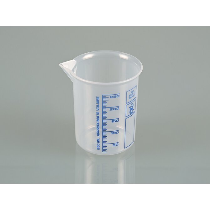 Laboratory beaker, Griffin beaker PP, blue scale