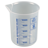 Laboratory beaker, Griffin beaker PP, blue scale