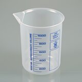 Laboratory beaker, Griffin beaker PP, blue scale