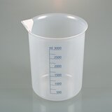 Vasos para laboratorio, vasos Griffin de PP, escala azul