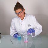 Vaso de laboratorio, vaso Griffin PP, escala azul