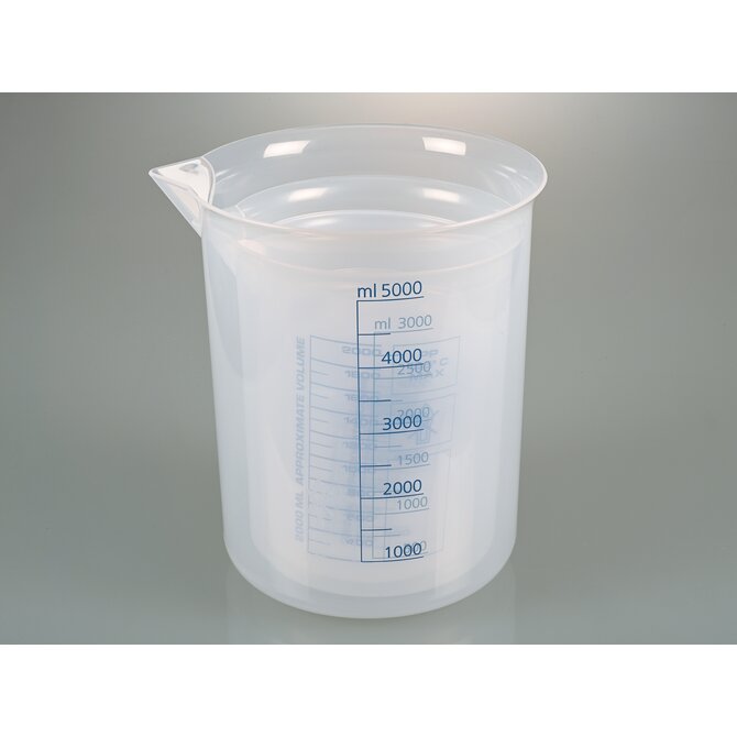 Vaso de laboratorio, vaso Griffin PP, escala azul