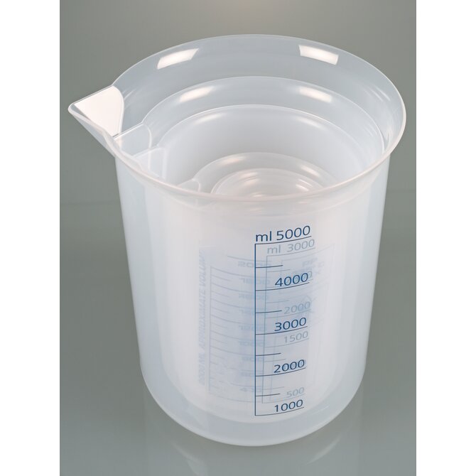 Vaso de laboratorio, vaso Griffin PP, escala azul