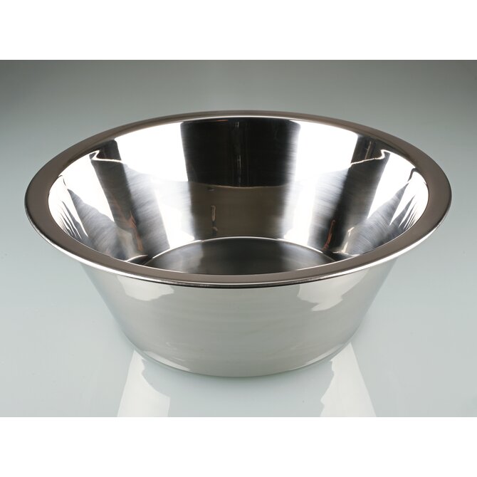 Conical laboratory bowl with a flat base