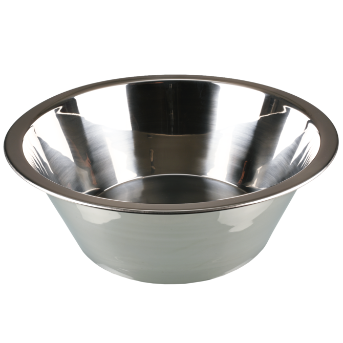 Conical laboratory bowl with a flat base