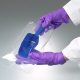 Pelle à main pour aliments, bleue