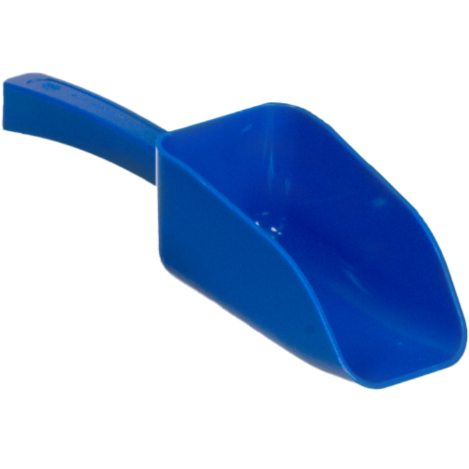 Pelle à main pour aliments, bleue