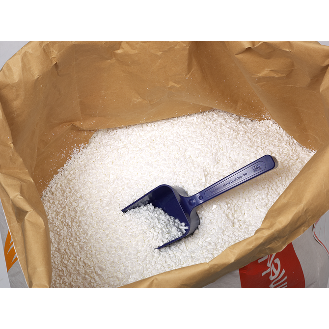 Pelle à main pour aliments, bleue