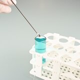 Микроложка-шпатель прямоугольная, из нержавеющей стали