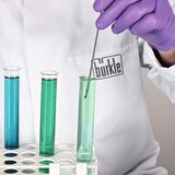 Микроложка-шпатель прямоугольная, из нержавеющей стали
