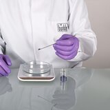 Микроложка-шпатель прямоугольная, из нержавеющей стали