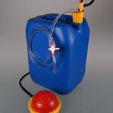 OTAL® foot pump with hose & stopcock