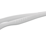 Forceps, disposable, broad tip