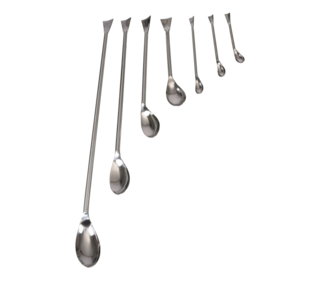 Cuchara para muestras de acero inoxidable