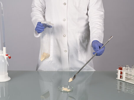 Cuchara para muestras de acero inoxidable