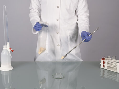 Cuchara para muestras de acero inoxidable