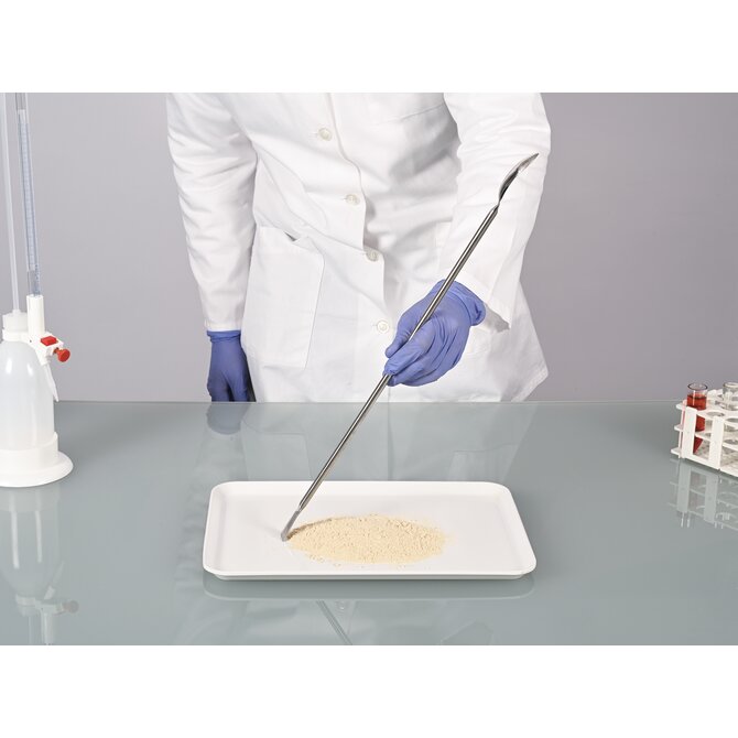 Cuchara para muestras de acero inoxidable