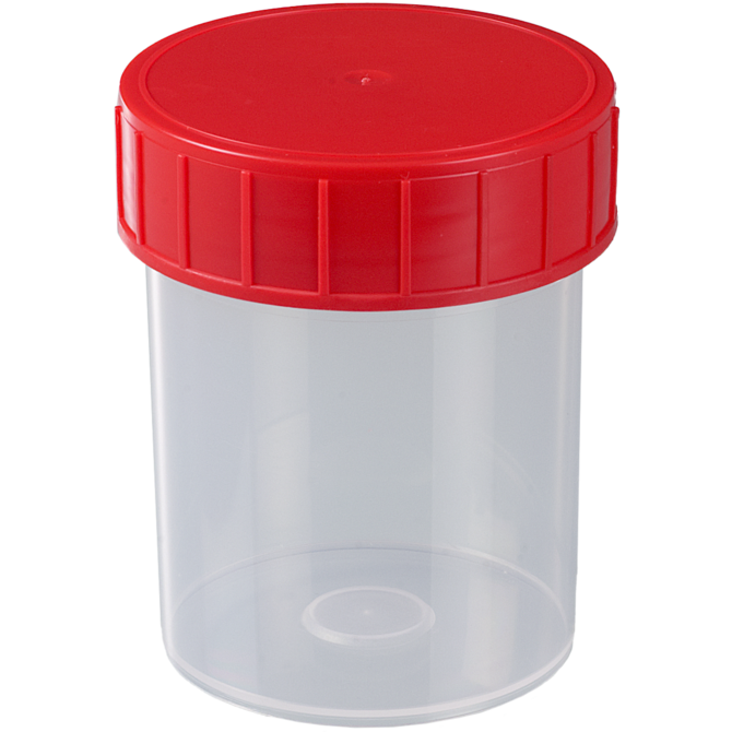 Bécher à échantillons avec couvercle