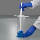 Cuchara de muestreo curvada, mango largo, desechable, estéril