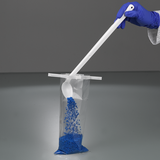 Probenlöffel gebogen, langer Griff, Einweg Bio